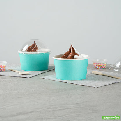 Wholesale Restaurantware 12 Oz Round Turquoise Paper To Go Cup- Bulk