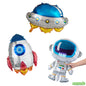 Wholesale Restaurantware Mylar 3-Piece Space Balloon Set - 33.1" X 23.6" X 0.1"- Bulk