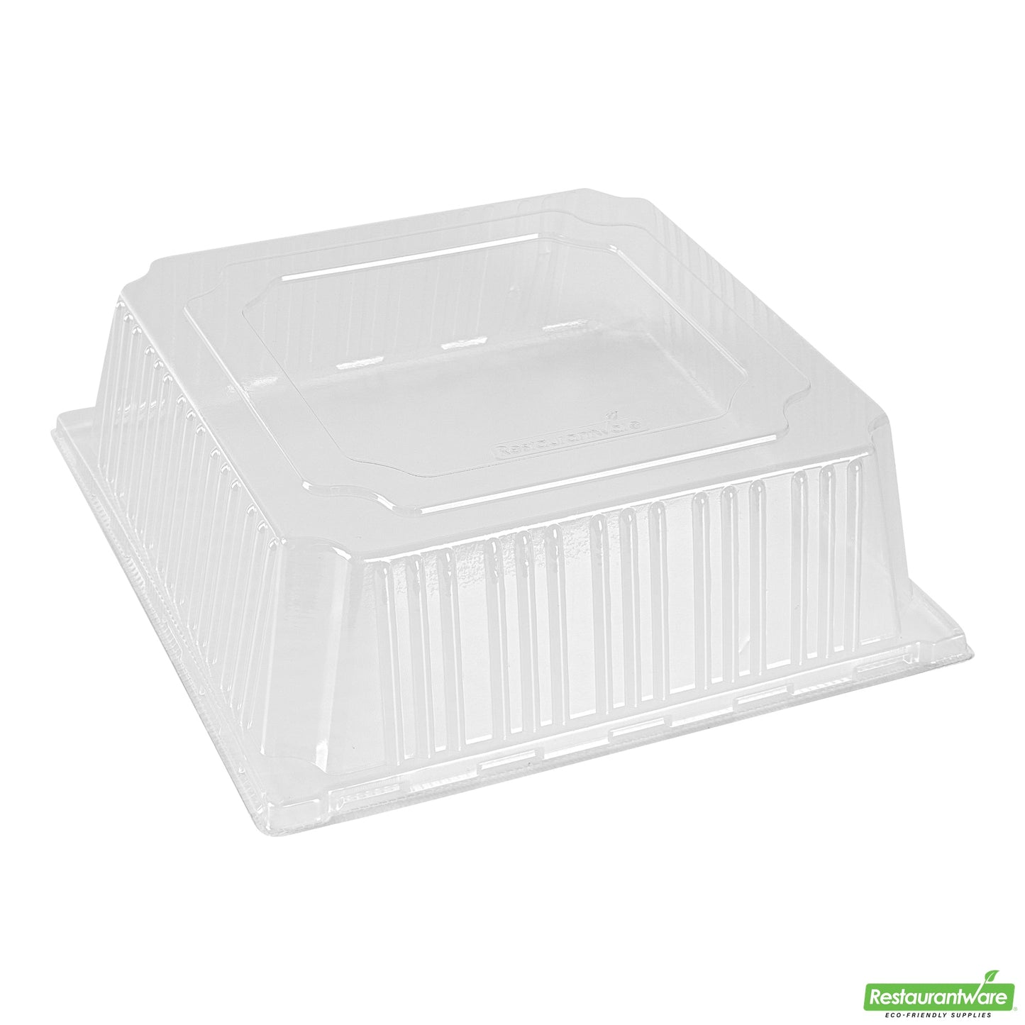 Wholesale Restaurantware Taipei Square Clear Plastic Lid - Fits 9 1/2 Poplar Plate- Bulk