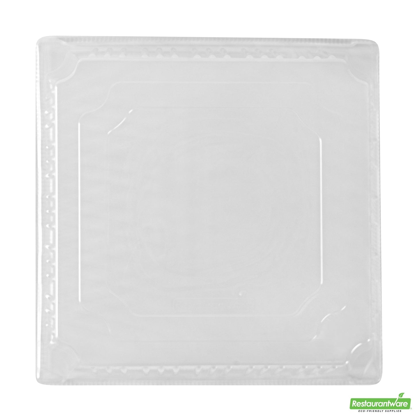 Wholesale Restaurantware Taipei Square Clear Plastic Lid - Fits 9 1/2 Poplar Plate- Bulk