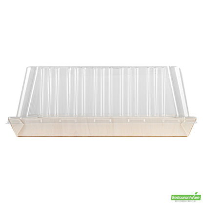 Wholesale Restaurantware Taipei Square Clear Plastic Lid - Fits 9 1/2 Poplar Plate- Bulk