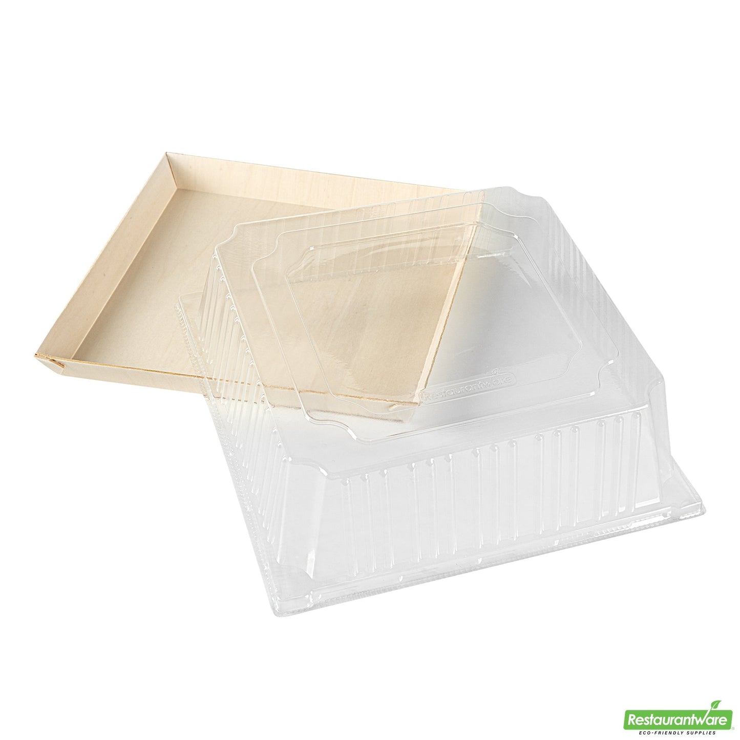 Wholesale Restaurantware Taipei Square Clear Plastic Lid - Fits 9 1/2 Poplar Plate- Bulk