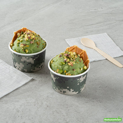 Wholesale Restaurantware 3 Oz Round Camouflage Paper To Go Cup- Bulk