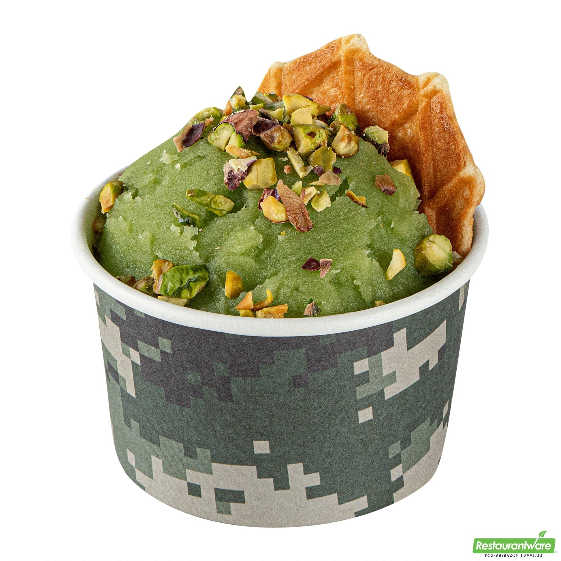 Wholesale Restaurantware 3 Oz Round Camouflage Paper To Go Cup- Bulk