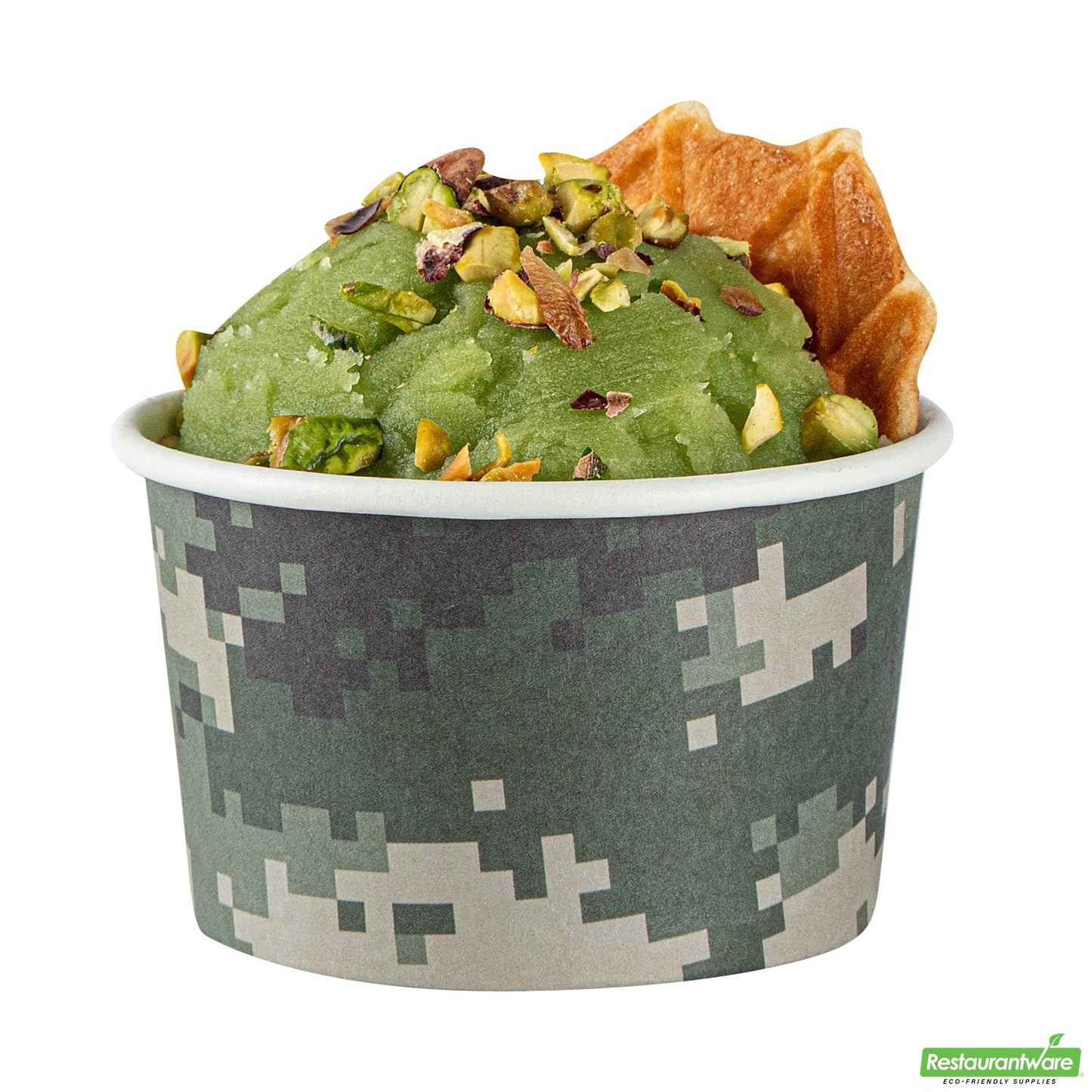 Wholesale Restaurantware 3 Oz Round Camouflage Paper To Go Cup- Bulk