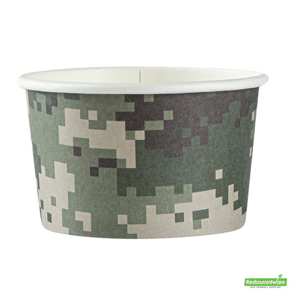 Wholesale Restaurantware 3 Oz Round Camouflage Paper To Go Cup- Bulk