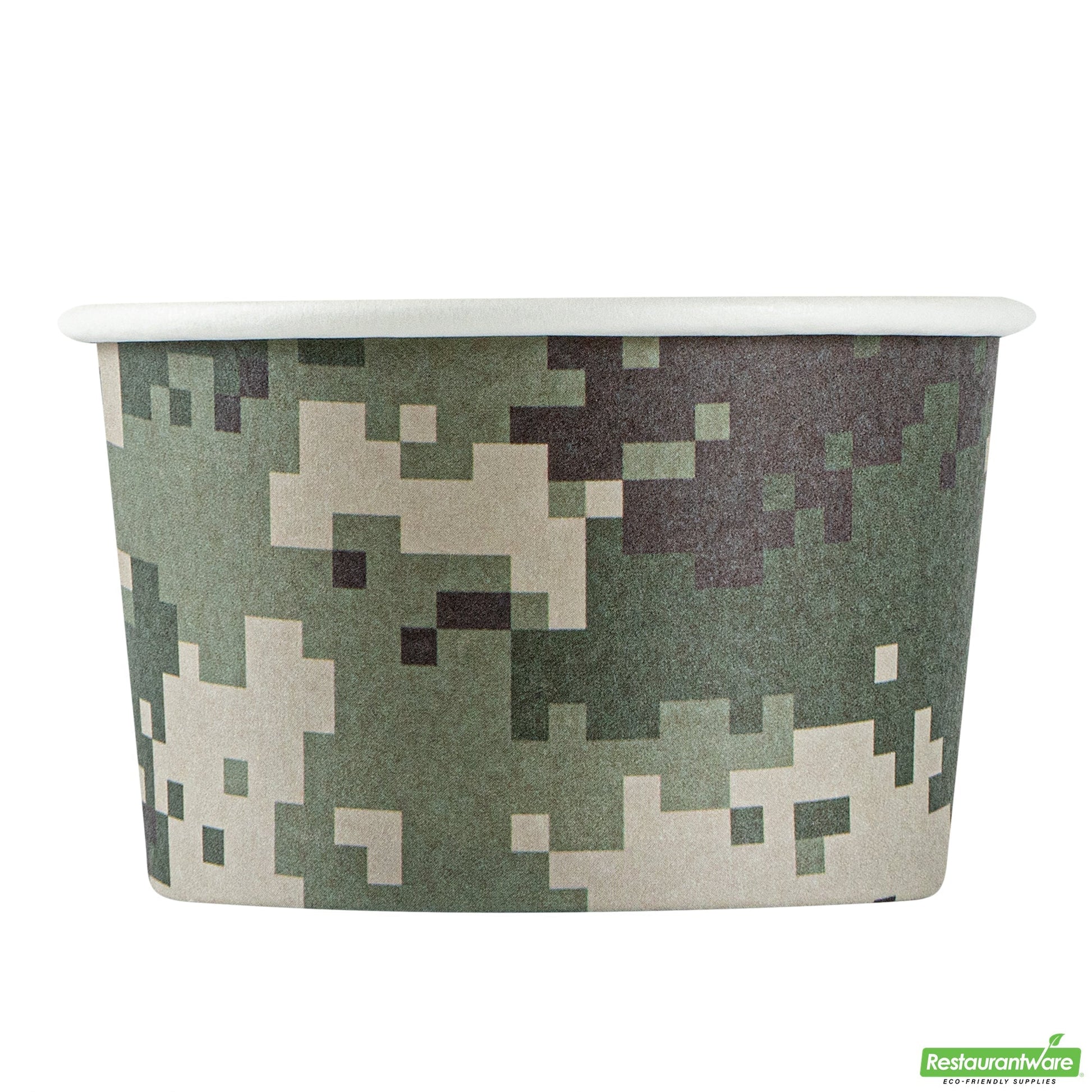 Wholesale Restaurantware 3 Oz Round Camouflage Paper To Go Cup- Bulk