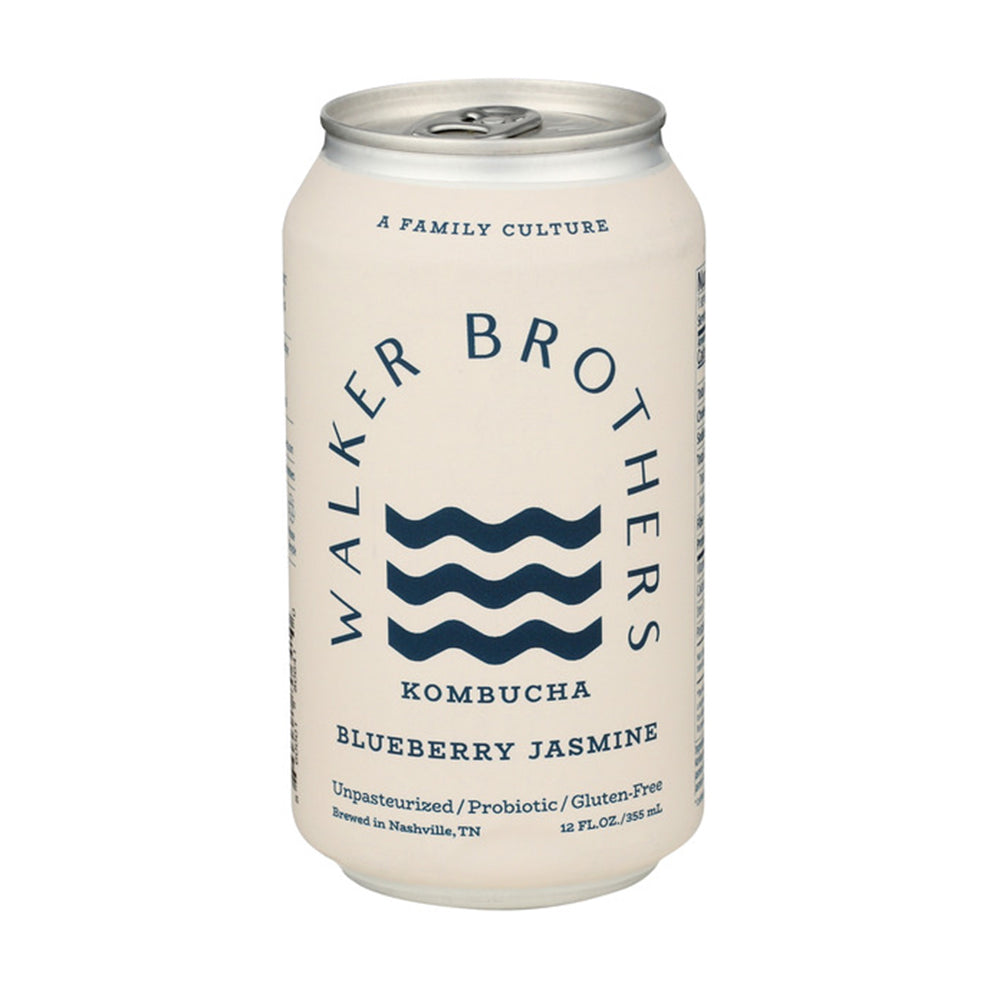 Wholesale Walker Brother's Kombucha Blueberry Jasmin 12oz- Bulk