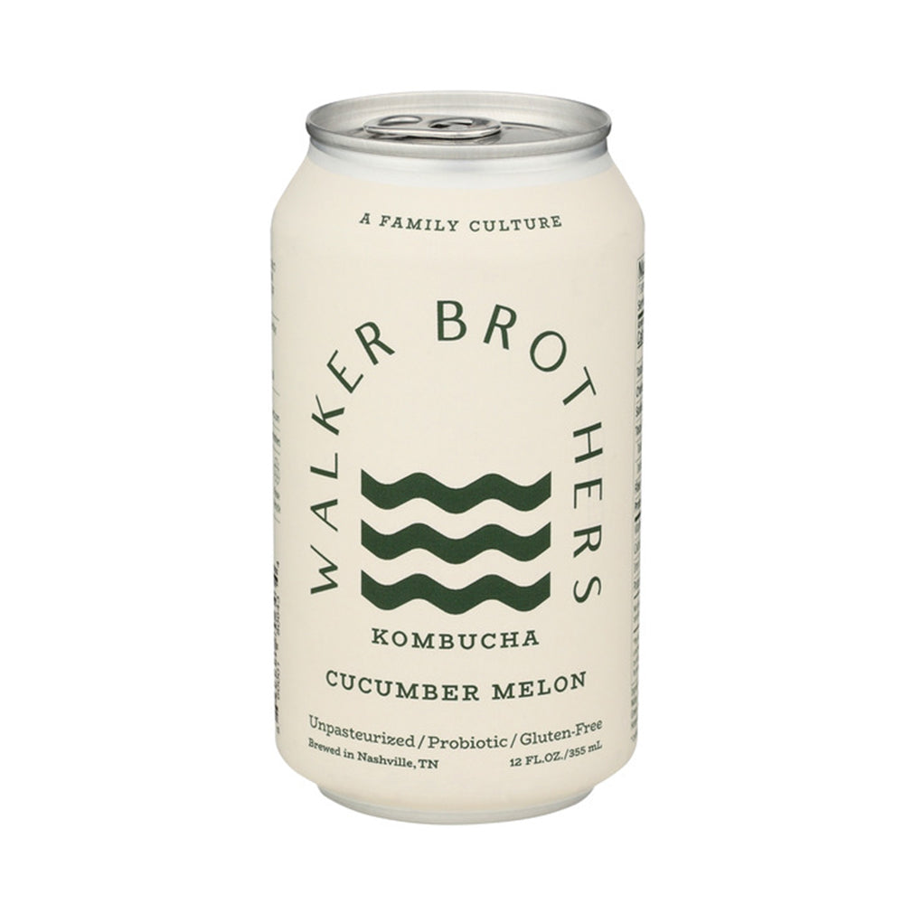Wholesale Walker Brother's Kombucha Cucumber Melon 12oz- Bulk