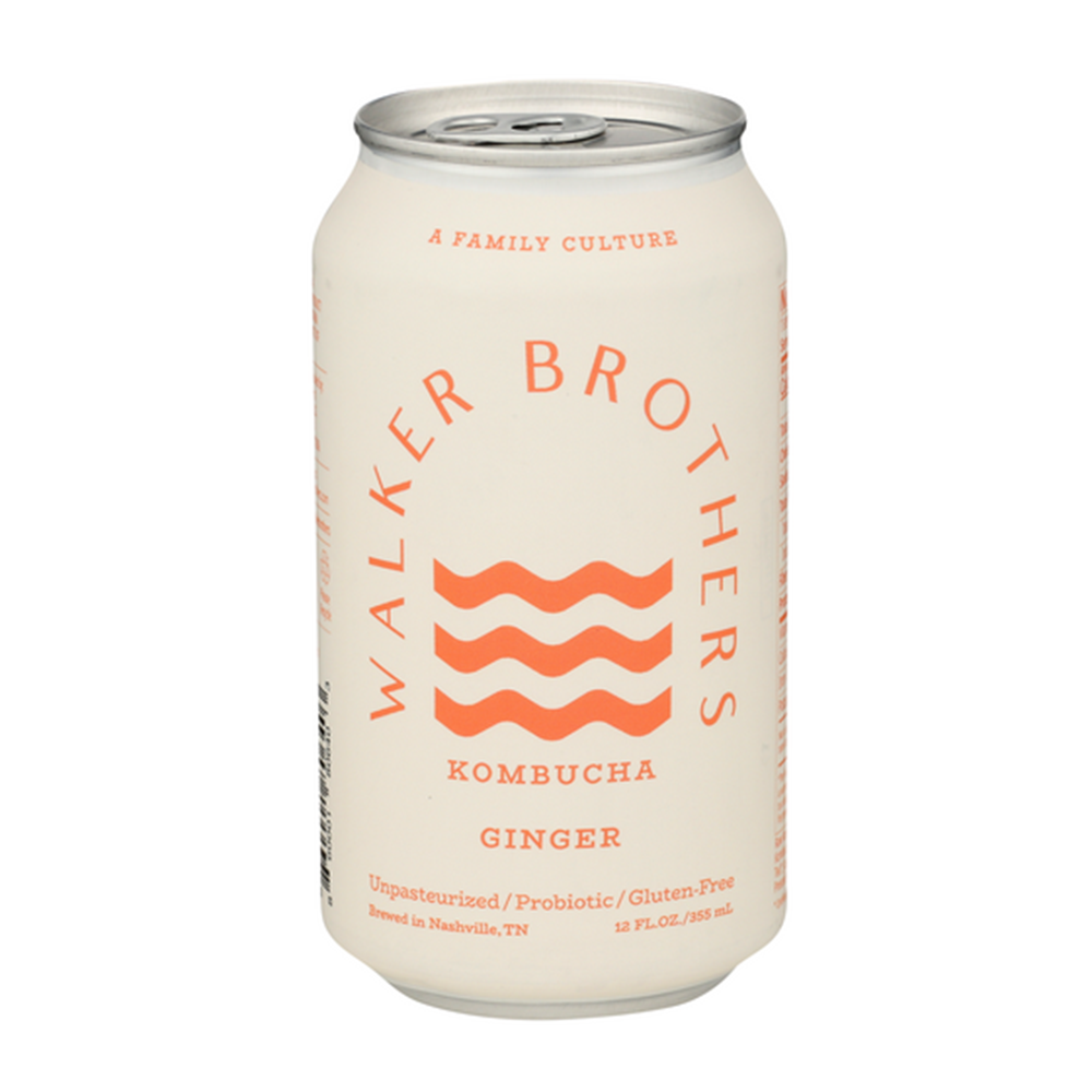 Wholesale Walker Brother's Kombucha Ginger 12oz- Bulk