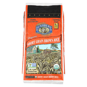 Wholesale Lundberg Family Farms Rice Short Grain Brown Org 25lb- Bulk