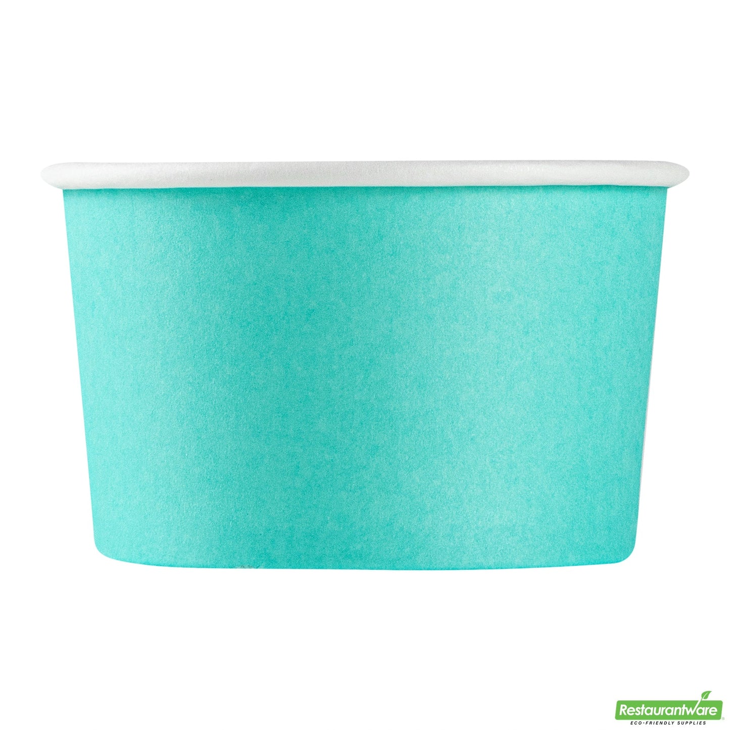 Wholesale Restaurantware 3 Oz Round Turquoise Paper to Go Cup - 3" X 3" X 1.8"- Bulk