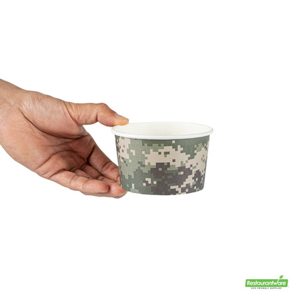 Wholesale Restaurantware 12 Oz Round Camouflage Paper To Go Cup- Bulk