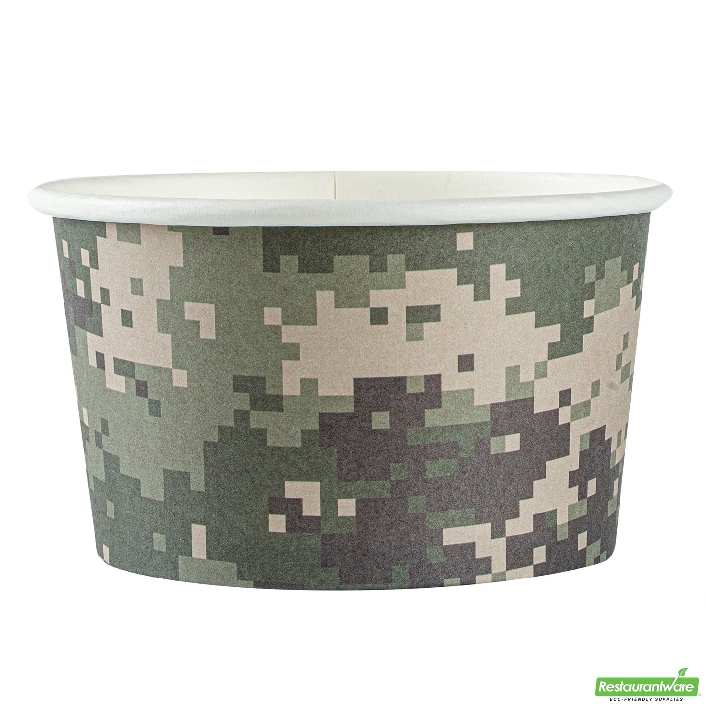 Wholesale Restaurantware 12 Oz Round Camouflage Paper To Go Cup- Bulk