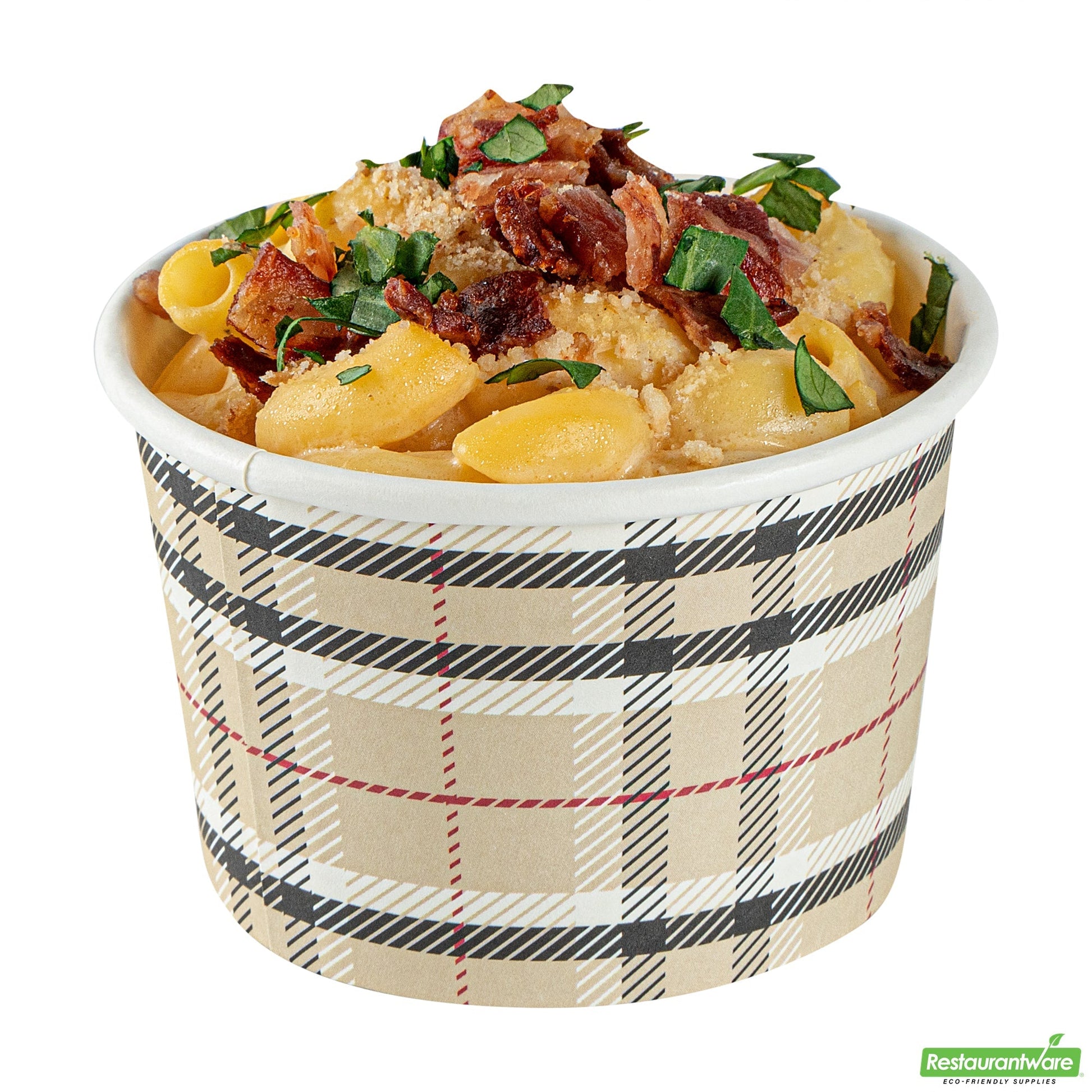 Wholesale Restaurantware 4 Oz Round Plaid Paper To Go Cup- Bulk