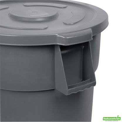 Wholesale Restaurantware Gray Plastic Commercial Trash Can / Ingredient Bin Lid - Fits 55 Gal- Bulk