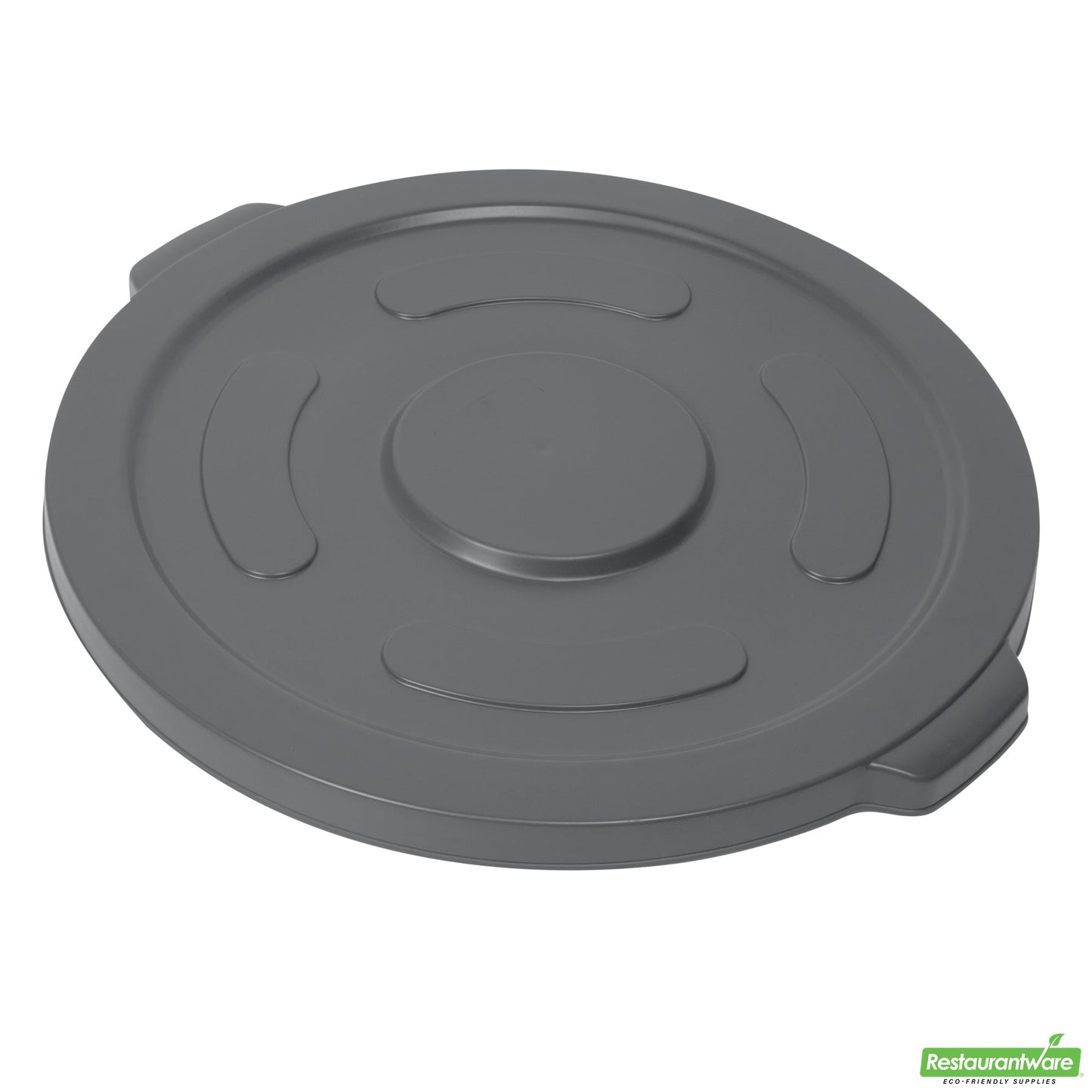 Wholesale Restaurantware Gray Plastic Commercial Trash Can / Ingredient Bin Lid - Fits 55 Gal- Bulk
