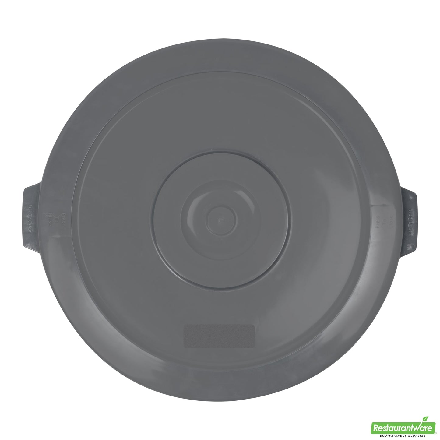 Wholesale Restaurantware Gray Plastic Commercial Trash Can / Ingredient Bin Lid - Fits 44 Gal- Bulk