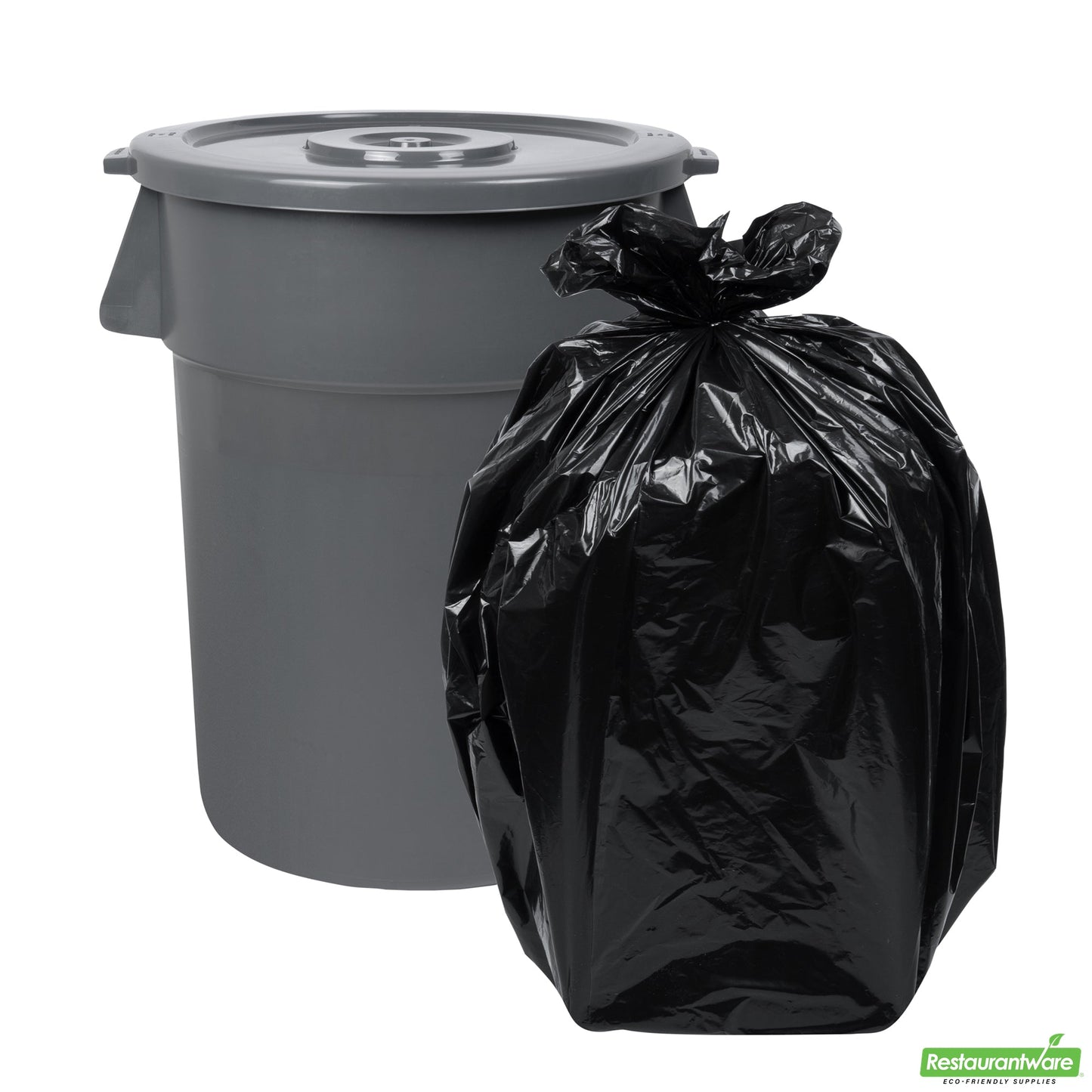 Wholesale Restaurantware Gray Plastic Commercial Trash Can / Ingredient Bin Lid - Fits 44 Gal- Bulk