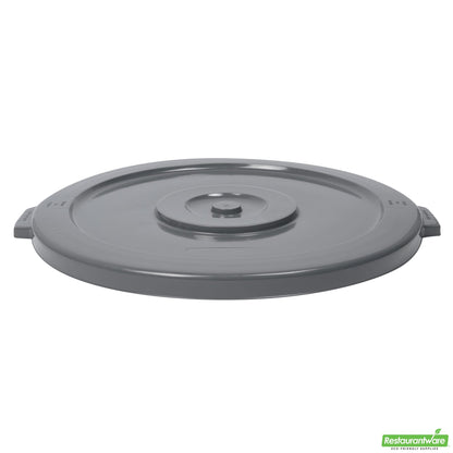 Wholesale Restaurantware Gray Plastic Commercial Trash Can / Ingredient Bin Lid - Fits 44 Gal- Bulk