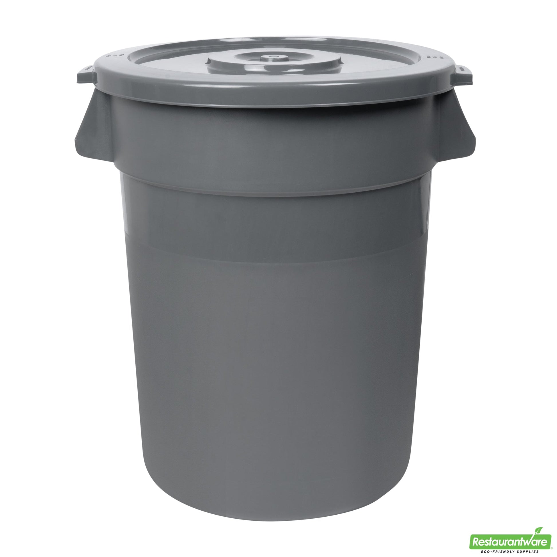 Wholesale Restaurantware Gray Plastic Commercial Trash Can / Ingredient Bin Lid - Fits 32 Gal- Bulk