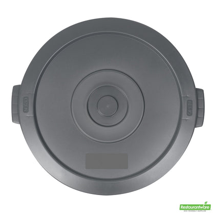 Wholesale Restaurantware Gray Plastic Commercial Trash Can / Ingredient Bin Lid - Fits 20 Gal- Bulk