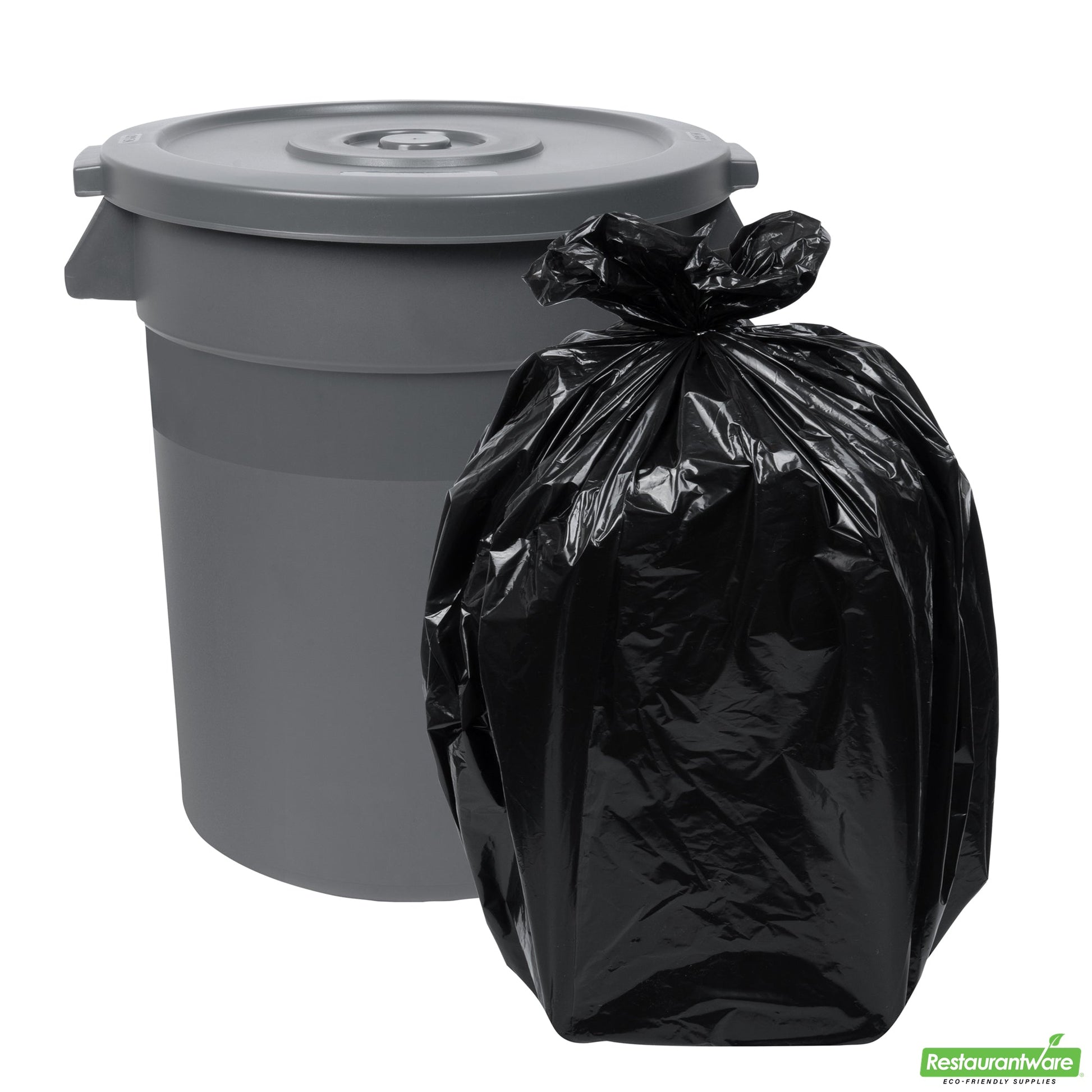 Wholesale Restaurantware Gray Plastic Commercial Trash Can / Ingredient Bin Lid - Fits 20 Gal- Bulk