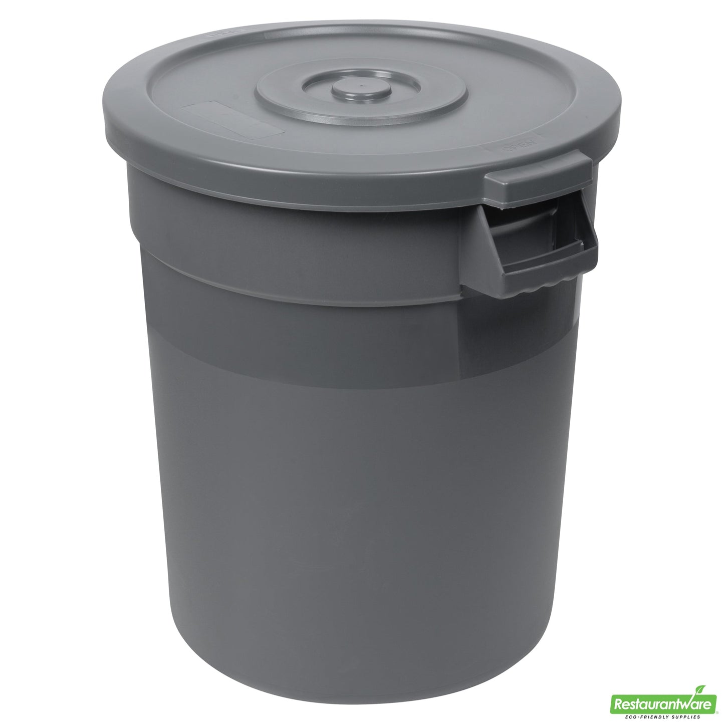 Wholesale Restaurantware Gray Plastic Commercial Trash Can / Ingredient Bin Lid - Fits 20 Gal- Bulk