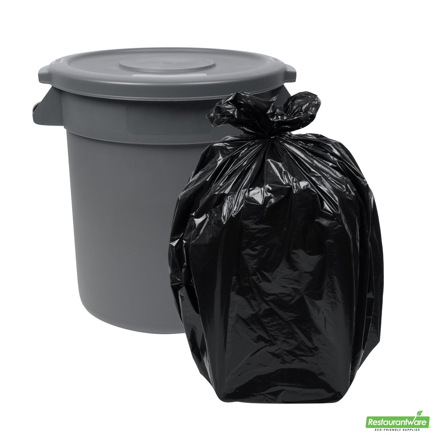 Wholesale Restaurantware Gray Plastic Commercial Trash Can / Ingredient Bin Lid - Fits 10 Gal- Bulk