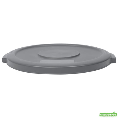 Wholesale Restaurantware Gray Plastic Commercial Trash Can / Ingredient Bin Lid - Fits 10 Gal- Bulk