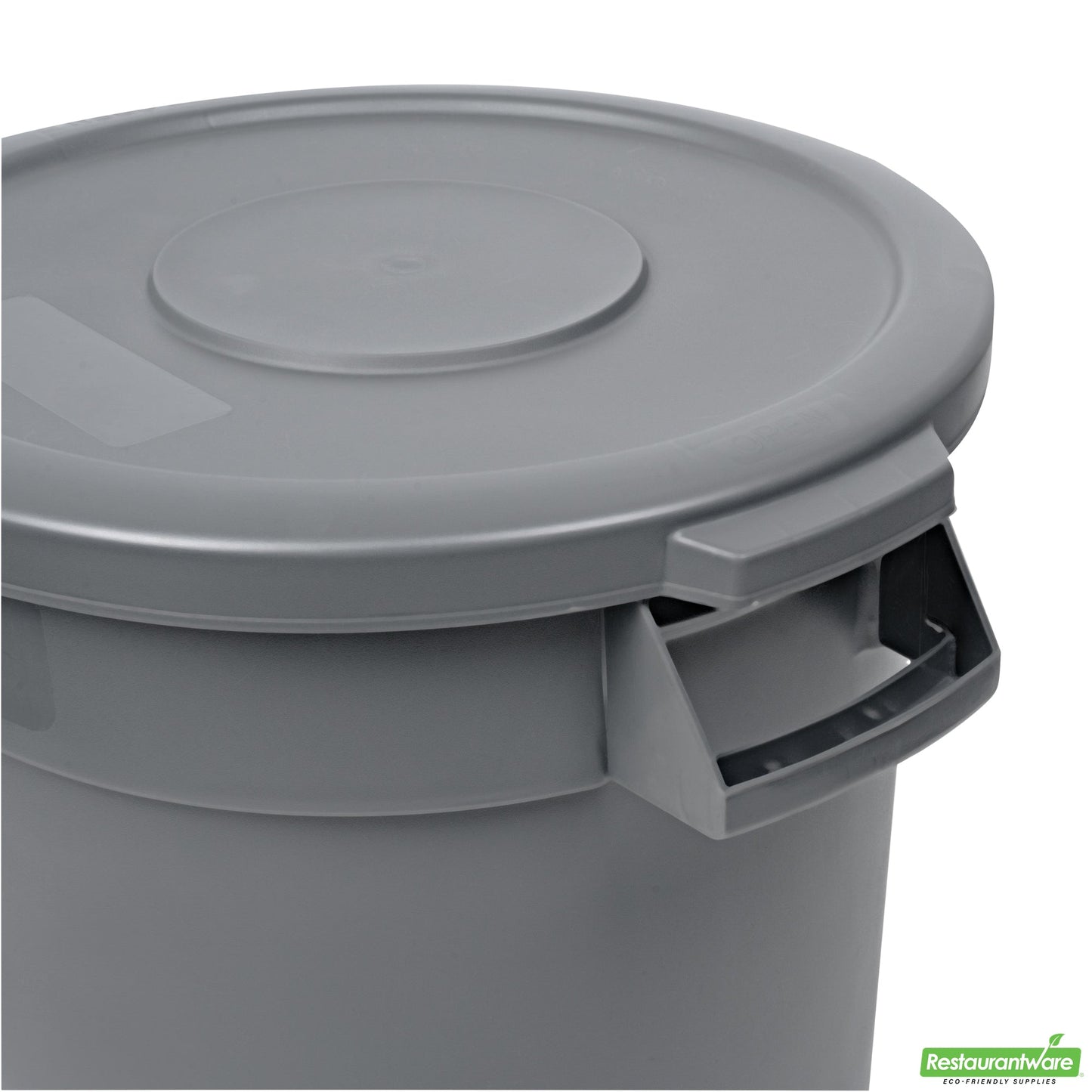 Wholesale Restaurantware Gray Plastic Commercial Trash Can / Ingredient Bin Lid - Fits 10 Gal- Bulk