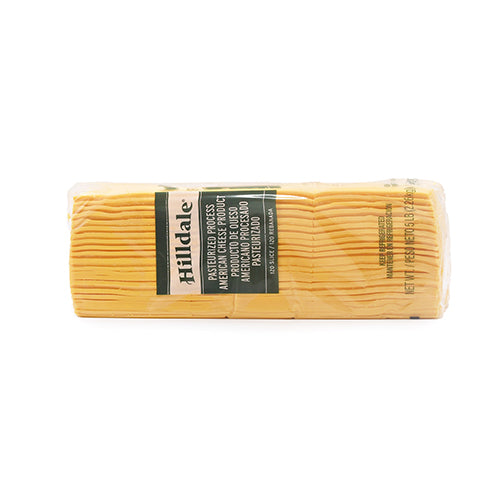 Wholesale Hilldale Yellow American Sliced Cheese 5lb- Bulk