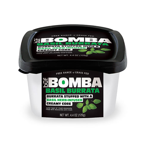 Wholesale Buf Creamery Basil Infused Burrata 4.4oz- Bulk