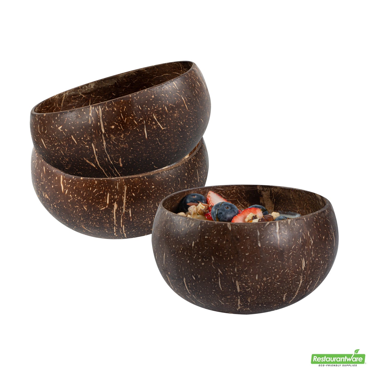 Wholesale Restaurantware 21 Oz Handmade Coconut Bowl - 5.9" X 5.9" X 2.8"- Bulk