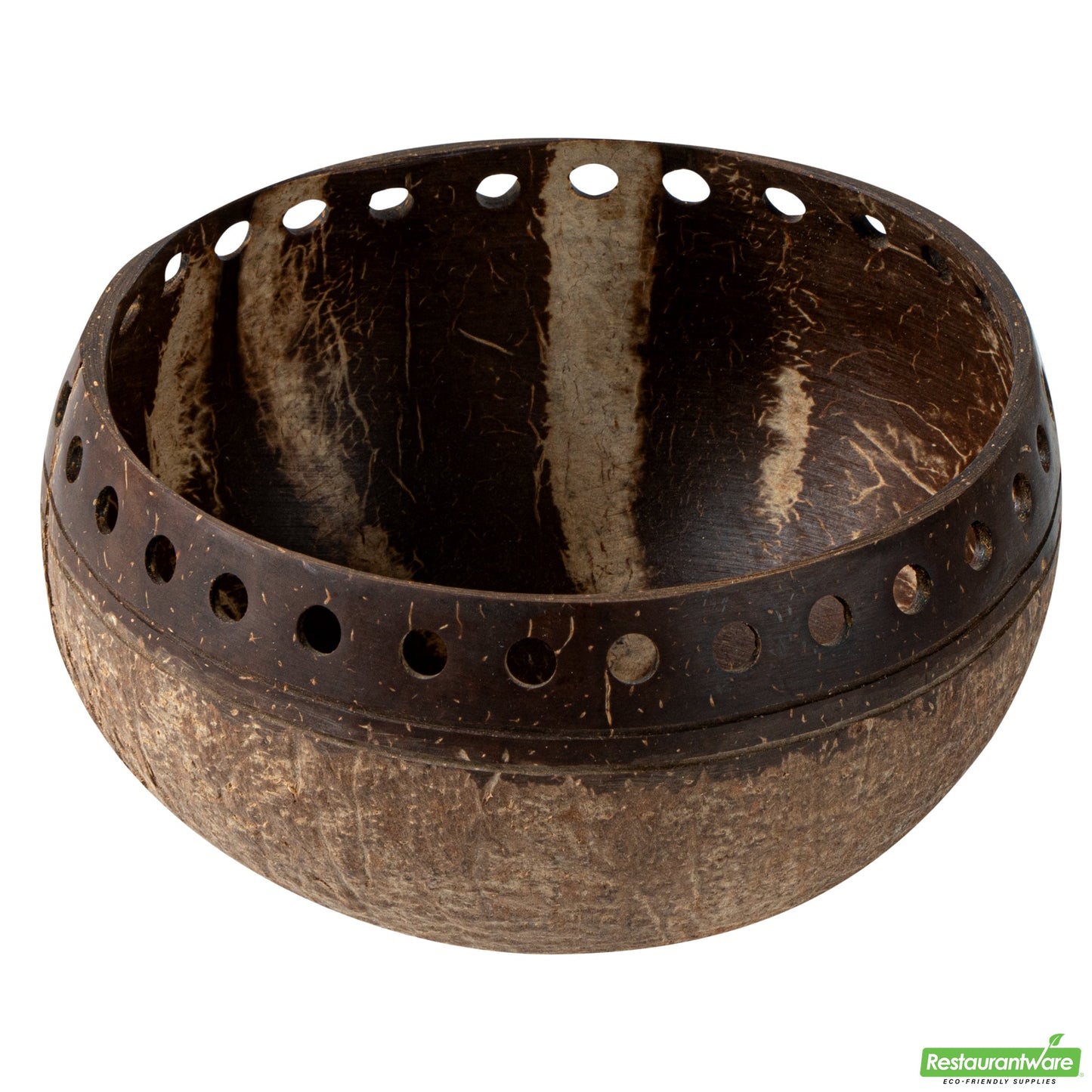 Wholesale Restaurantware Coco Casa 21 oz Handmade Punchout Coconut Bowl- Bulk