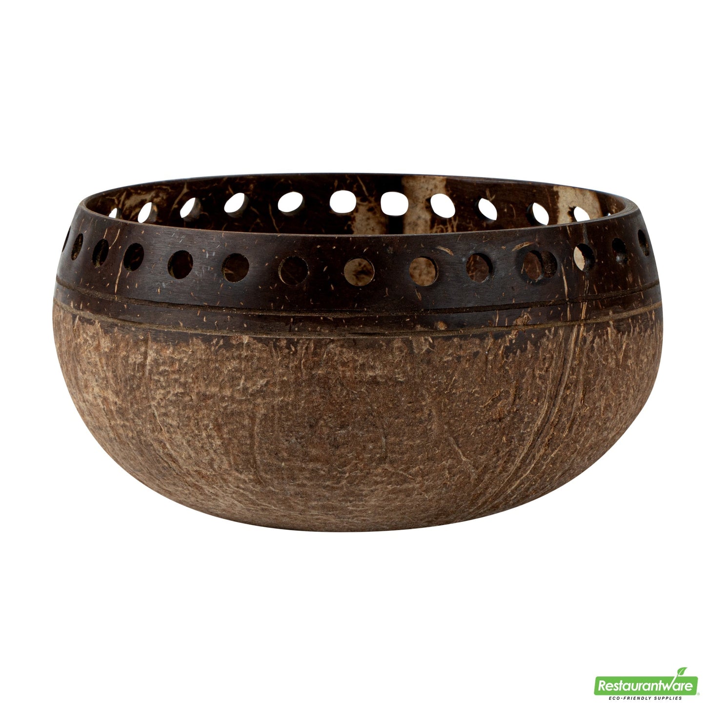 Wholesale Restaurantware Coco Casa 21 oz Handmade Punchout Coconut Bowl- Bulk