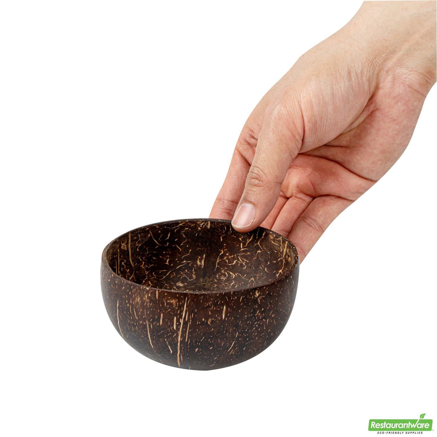 Wholesale Restaurantware Coco Casa 10 oz Handmade Coconut Bowl - Polished- Bulk