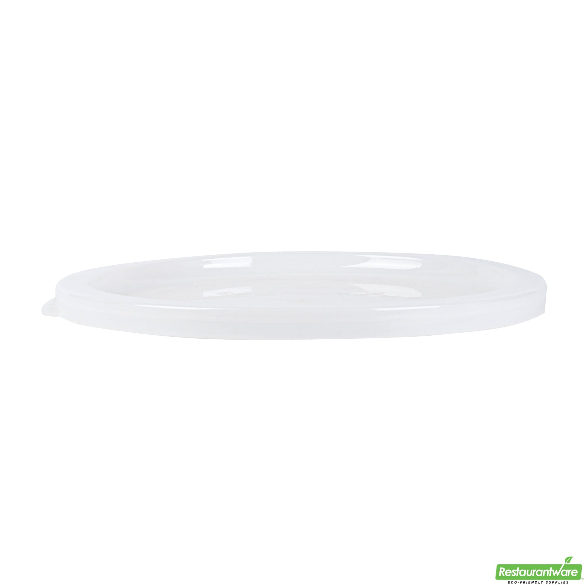 Wholesale Restaurantware Met Lux Round Translucent Plastic Food Storage Container Lid - Fits 12, 18 and 22 Qt- Bulk