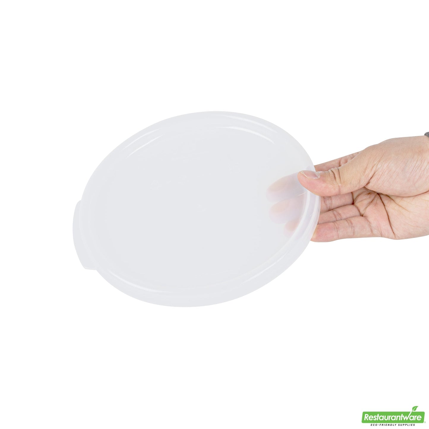 Wholesale Restaurantware Met Lux Round Translucent Plastic Food Storage Container Lid - Fits 2 and 4 Qt- Bulk