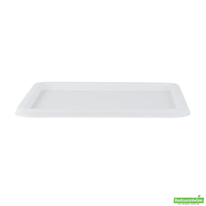 Wholesale Restaurantware Met Lux Square White Plastic Food Storage Container Lid - Fits 12, 18 and 22 Qt- Bulk