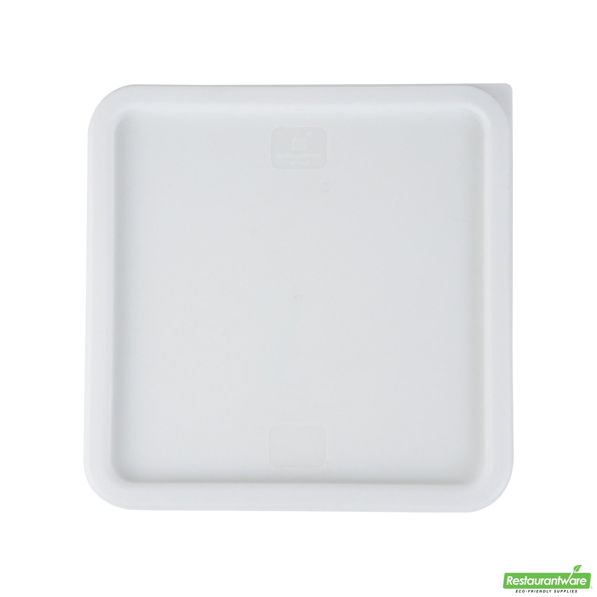 Wholesale Restaurantware Met Lux Square White Plastic Food Storage Container Lid - Fits 12, 18 and 22 Qt- Bulk