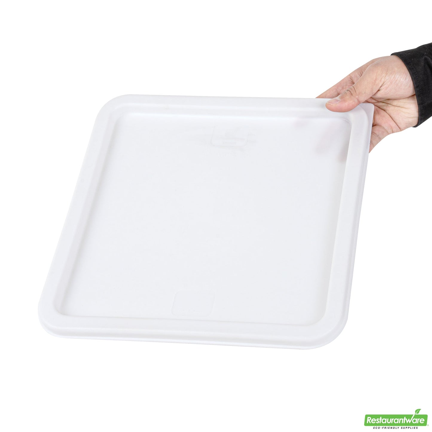 Wholesale Restaurantware Met Lux Square White Plastic Food Storage Container Lid - Fits 12, 18 and 22 Qt- Bulk