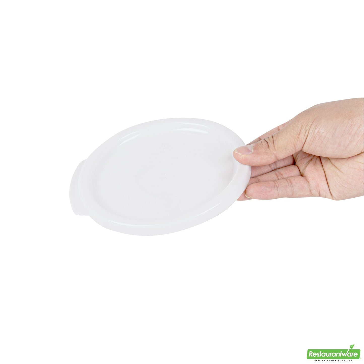 Wholesale Restaurantware Met Lux Round White Plastic Food Storage Container Lid - Fits 1 Qt- Bulk