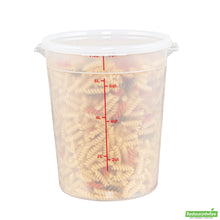 Wholesale Restaurantware Met Lux Round Translucent Plastic Food Storage Container Lid - Fits 6 and 8 Qt- Bulk
