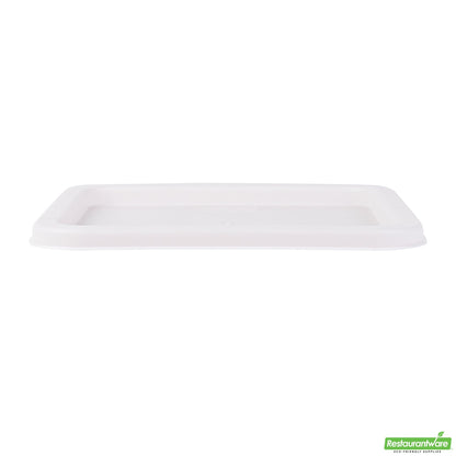 Wholesale Restaurantware Met Lux Square White Plastic Food Storage Container Lid - Fits 6 and 8 Qt- Bulk