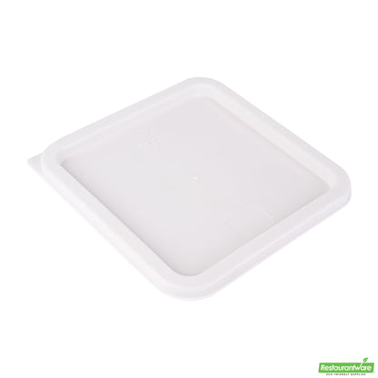 Wholesale Restaurantware Met Lux Square White Plastic Food Storage Container Lid - Fits 6 and 8 Qt- Bulk