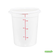Wholesale Restaurantware Met Lux Round White Plastic Food Storage Container Lid - Fits 6 and 8 Qt- Bulk