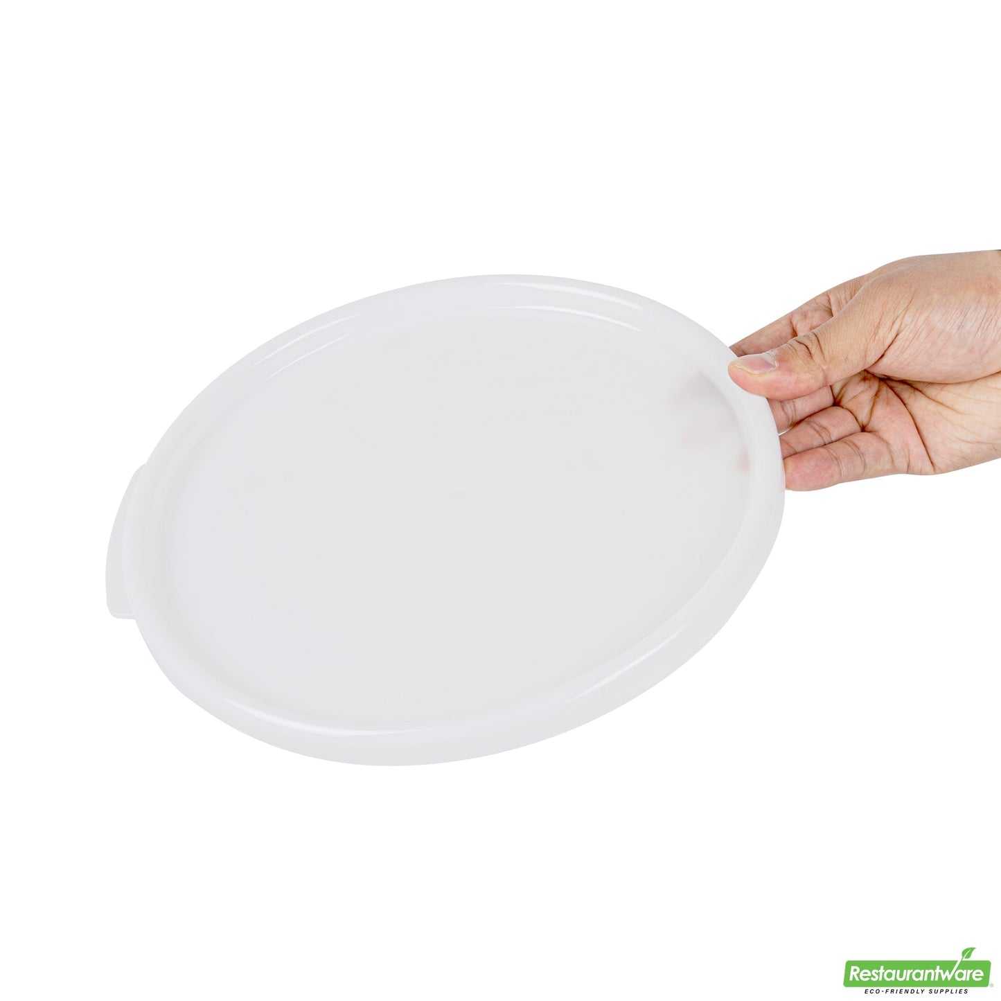 Wholesale Restaurantware Met Lux Round White Plastic Food Storage Container Lid - Fits 6 and 8 Qt- Bulk