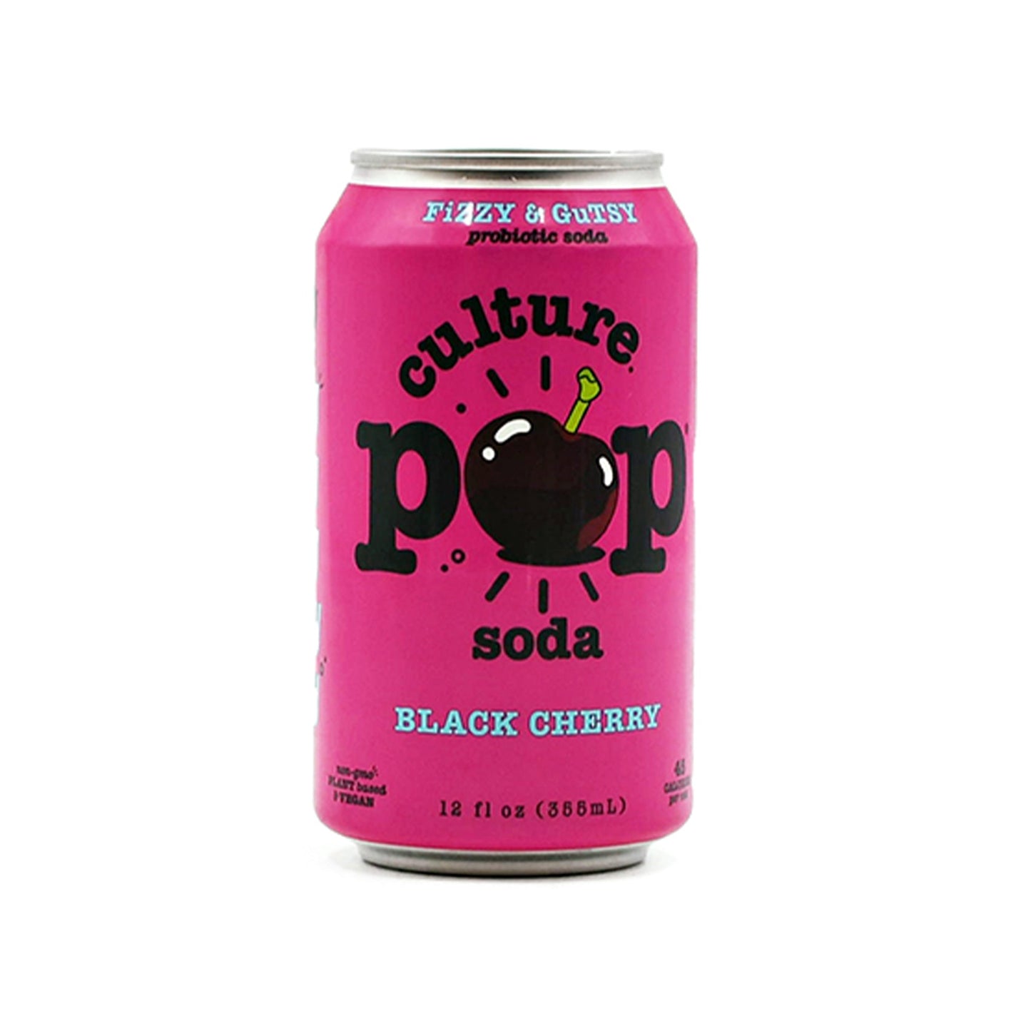 Wholesale Culture Pop Black Cherry Soda 12oz- Bulk