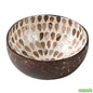 Wholesale Restaurantware Coco Casa 16 oz White Handmade Teardrop Coconut Bowl- Bulk